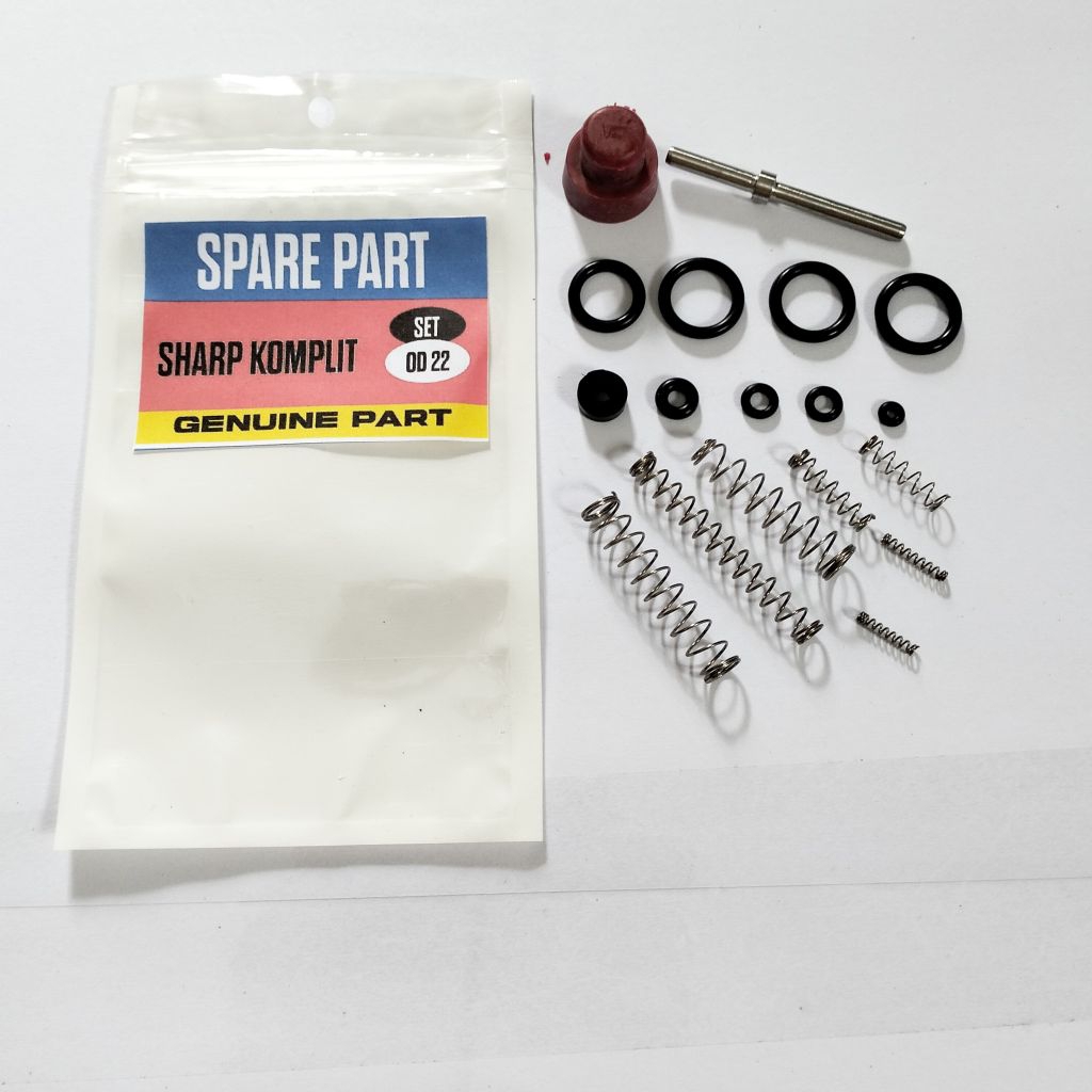 sparepart sharp kumplit inva tger od 22 kecil / part pompa angin sharp sesuai gambar