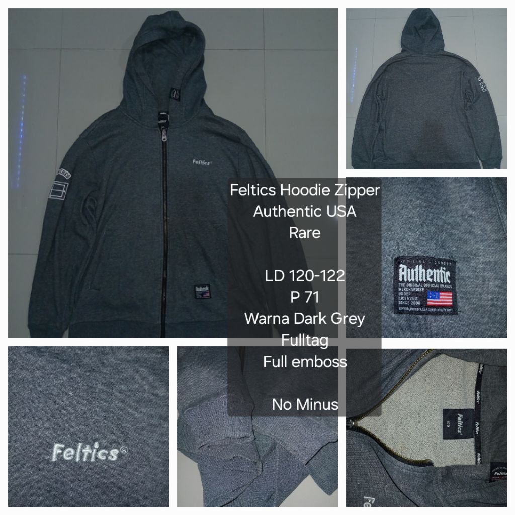 Feltics Hoodie Zipper Authentic USA