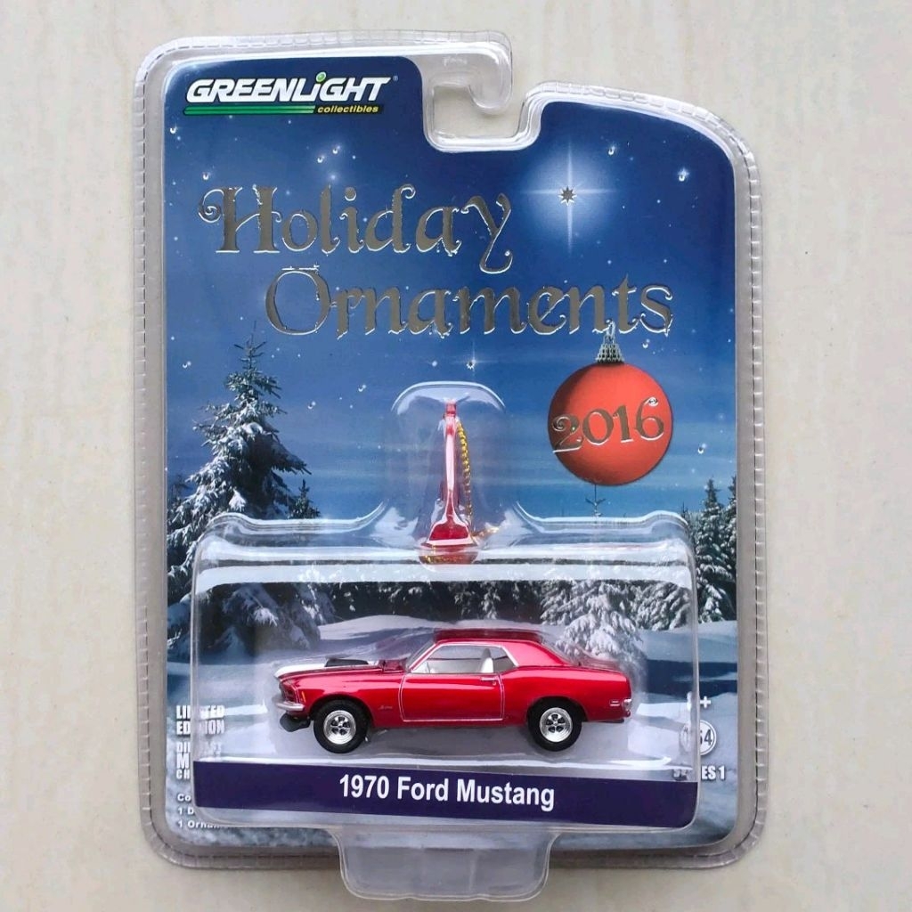Greenlight 1970 Ford Mustang Holiday Ornaments