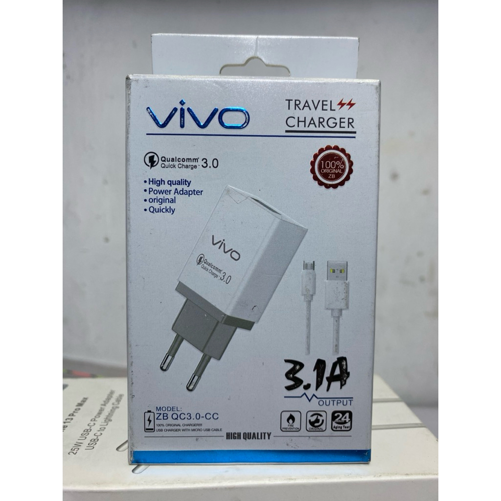CHARGER VIVO with MICRO USB CABLE ZB QC3.0-CC
