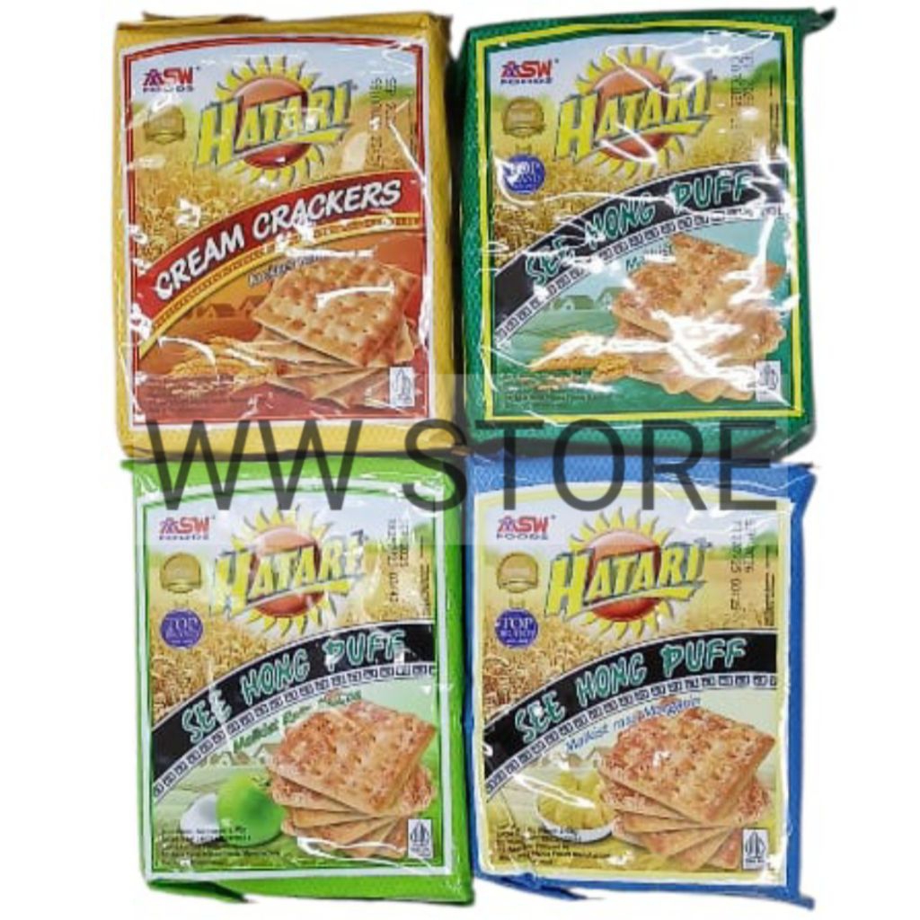 

Biskuit Krekers Krim Malkist rasa Asli Mentega Margarin Kelapa halal MUI ASW FOODS HATARI SEE HONG PUFF Coconut Margarine CREAM CRACKERS 245g