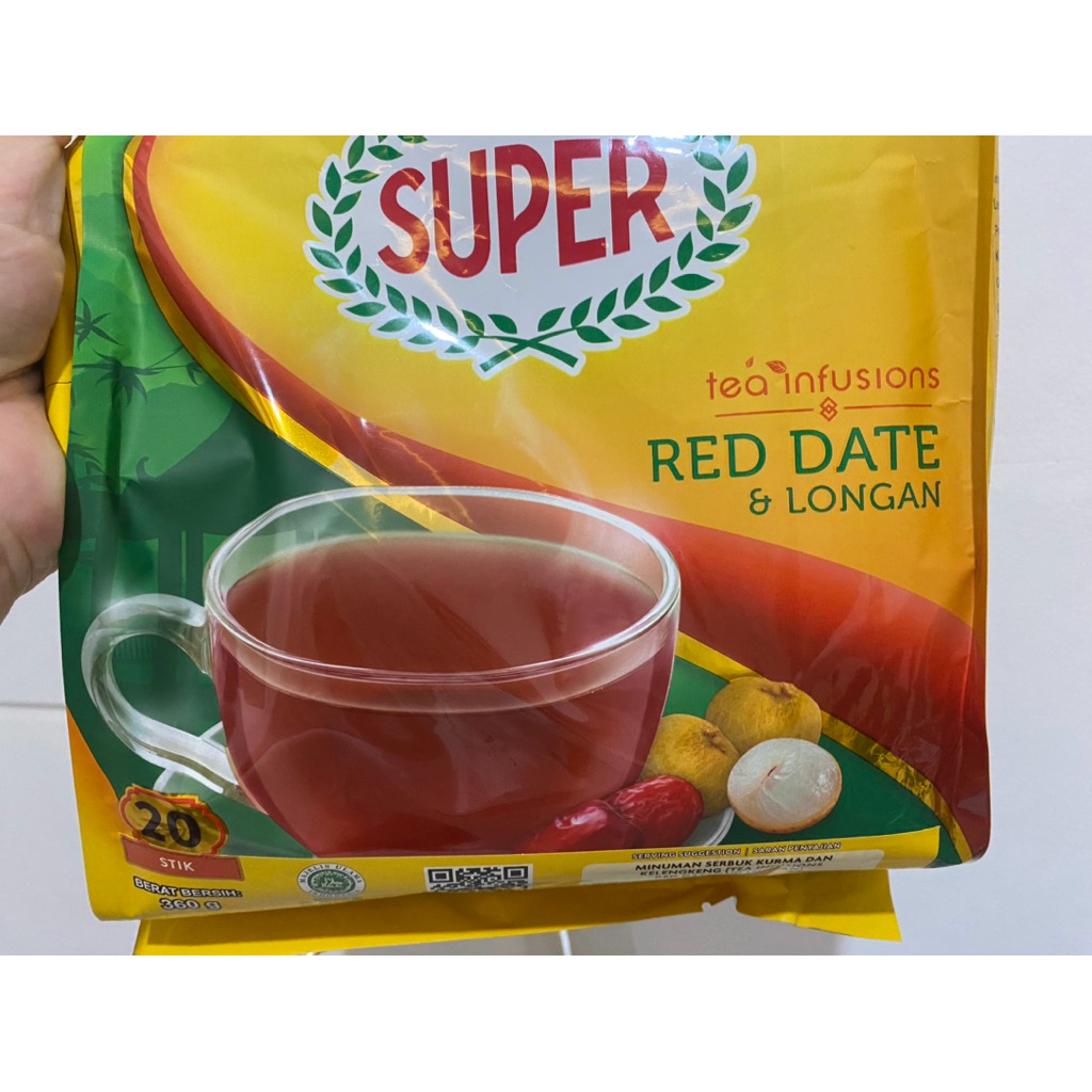 

Super Tea Infusions Red Date & Longan 10 sachet free madu