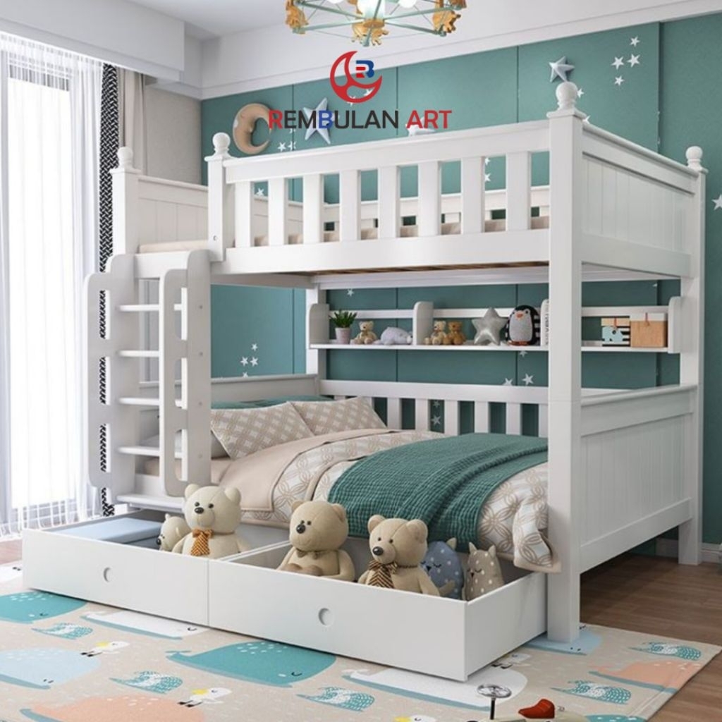 TEMPAT TIDUR TINGKAT 3 BED MINIMALIS MODERN