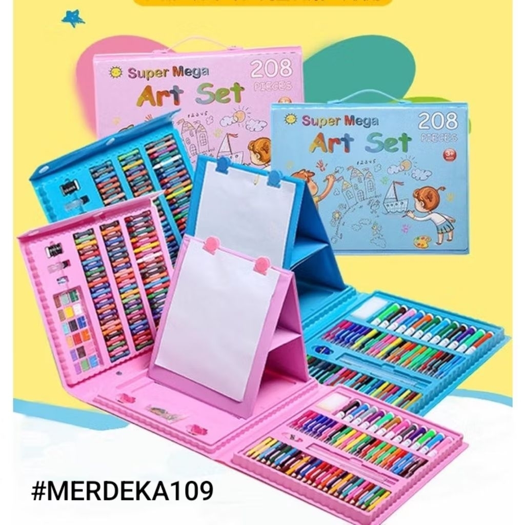 

CRAYON SET 150 - 208 PCS Pensil warna Kumplit Alat Menggambar Mewarnai