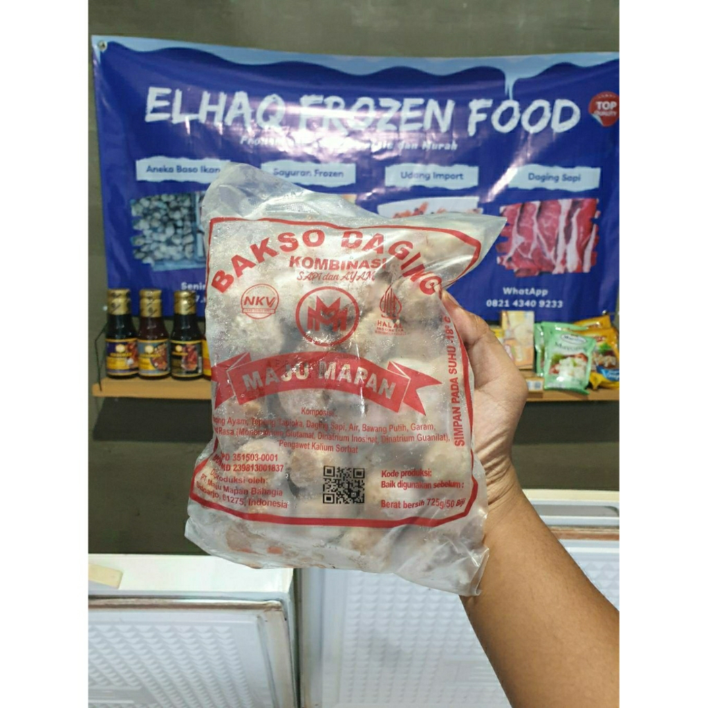 

Maju Mapan Bakso Kombinasi Sapi & Ayam 500 gr