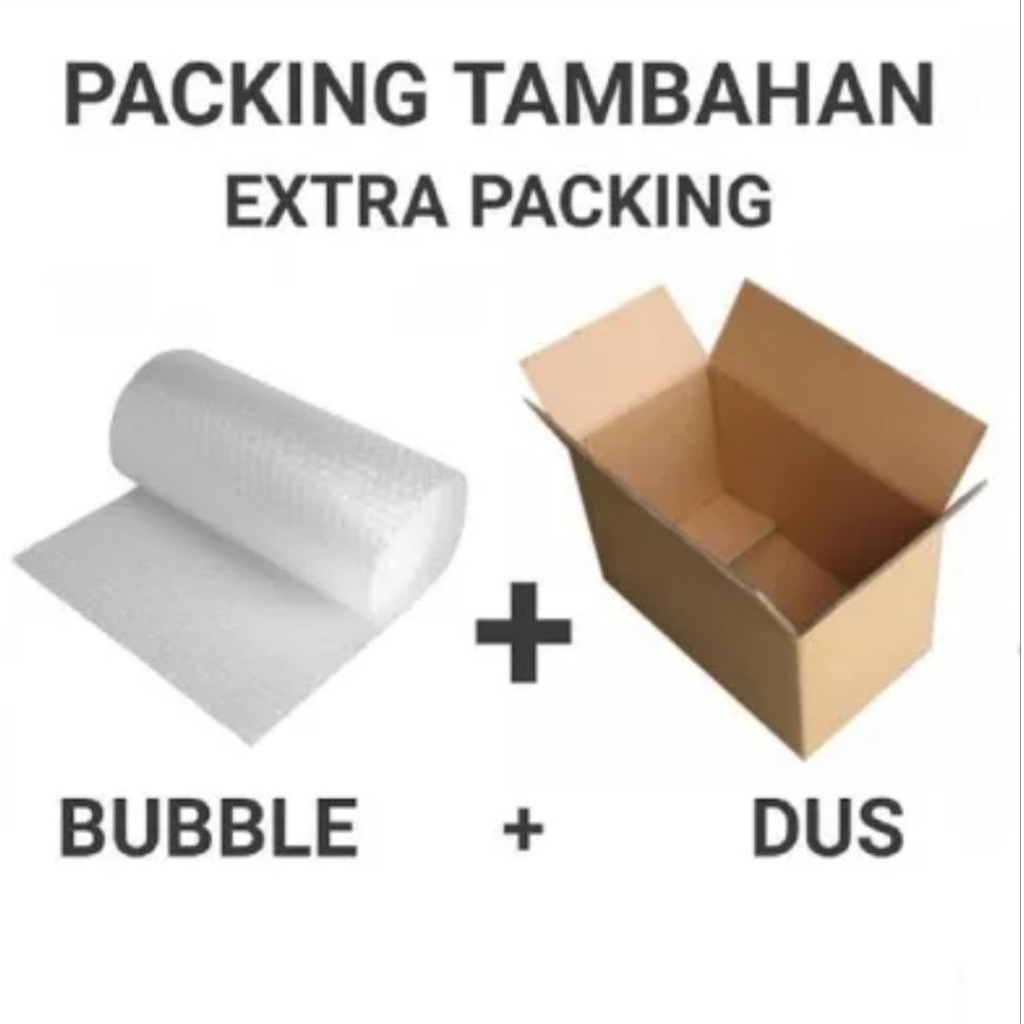 

Tambahan packing kardus & bubble warp