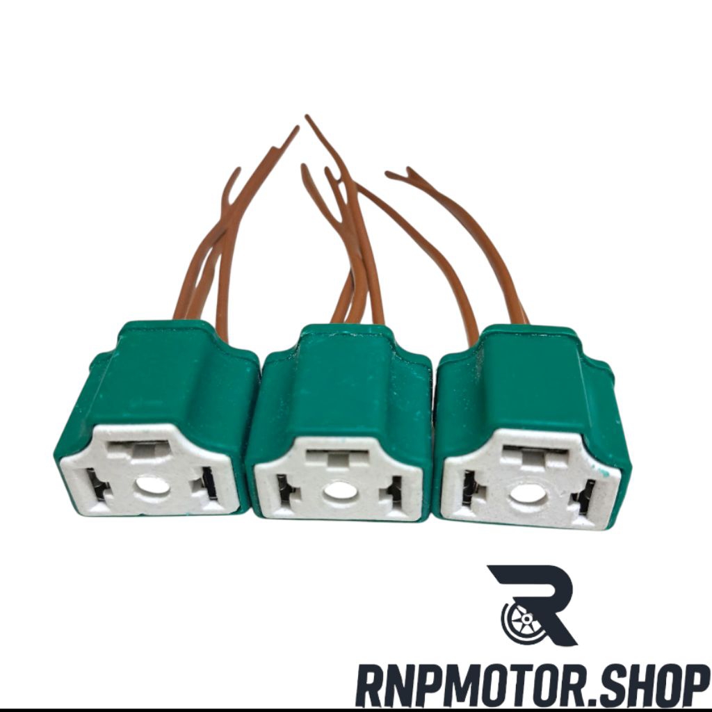 Soket Lampu H4 Keramik Socket Lampu H4  Keramik Soket Lampu Halogen H4  Keramik Soket Seal Beam Sock