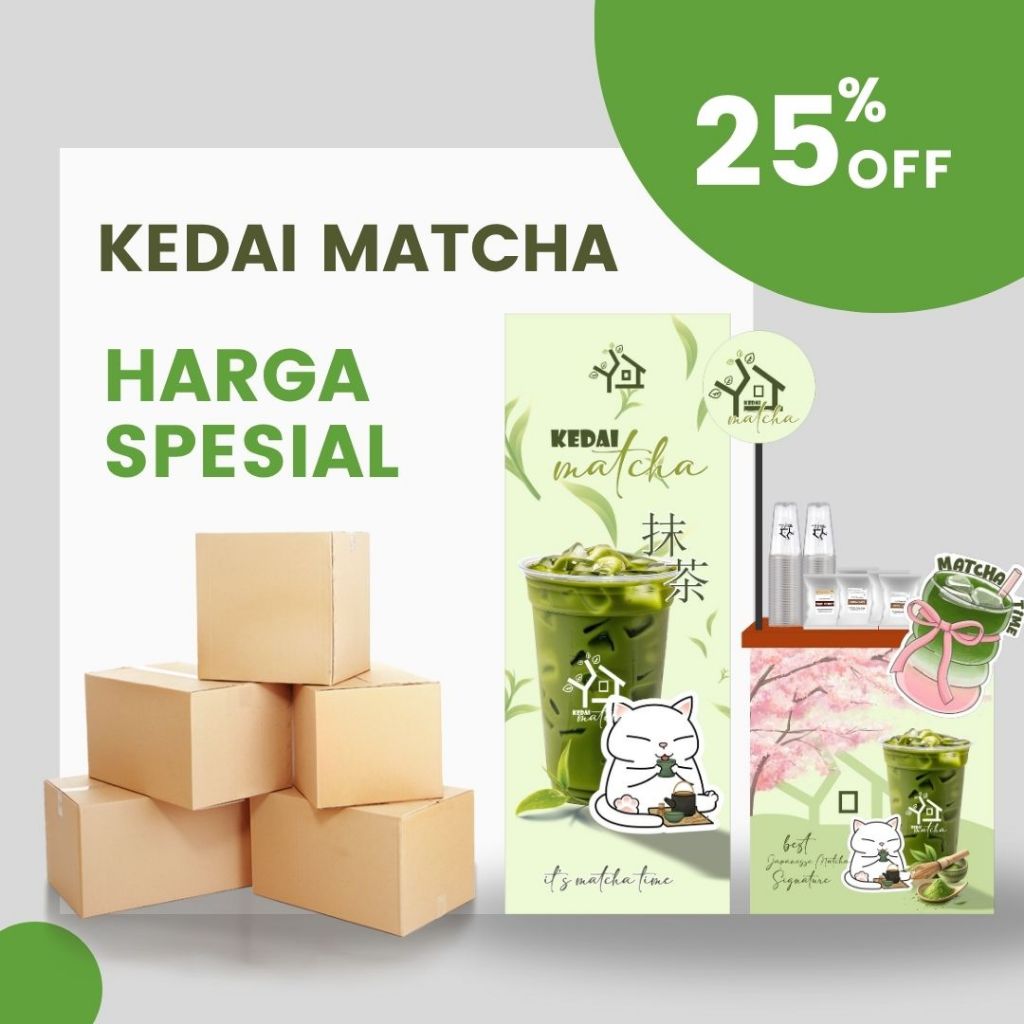 

PROMO!!! PAKET USAHA MINUMAN KEDAI MATCHA (FRANCHISE MINUMAN HITS 2025)