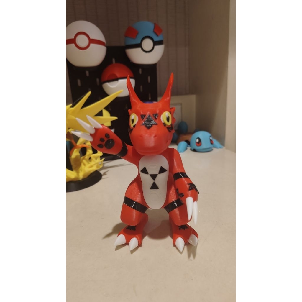 3D Digimon Guilmon Display(15cm)