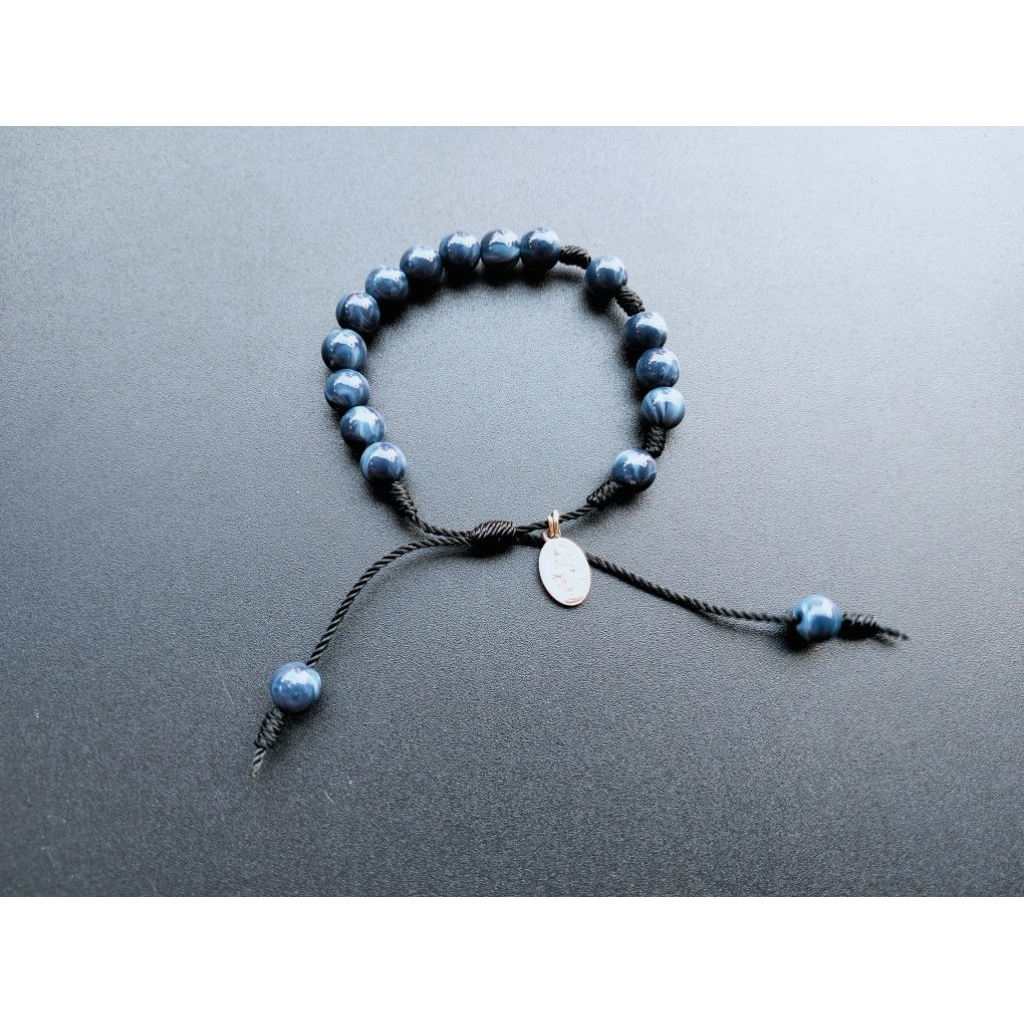 G49 GELANG ROSARIO BUNDA MARIA GELANG MUTIARA MARMER