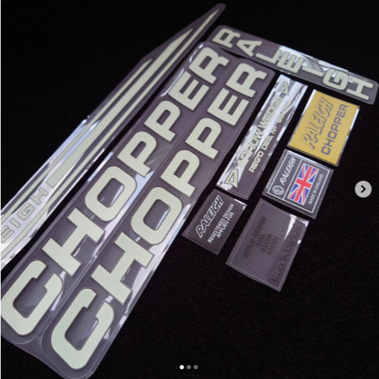 Stiker Decal Muscle Bicycle Raleigh Chopper MKII