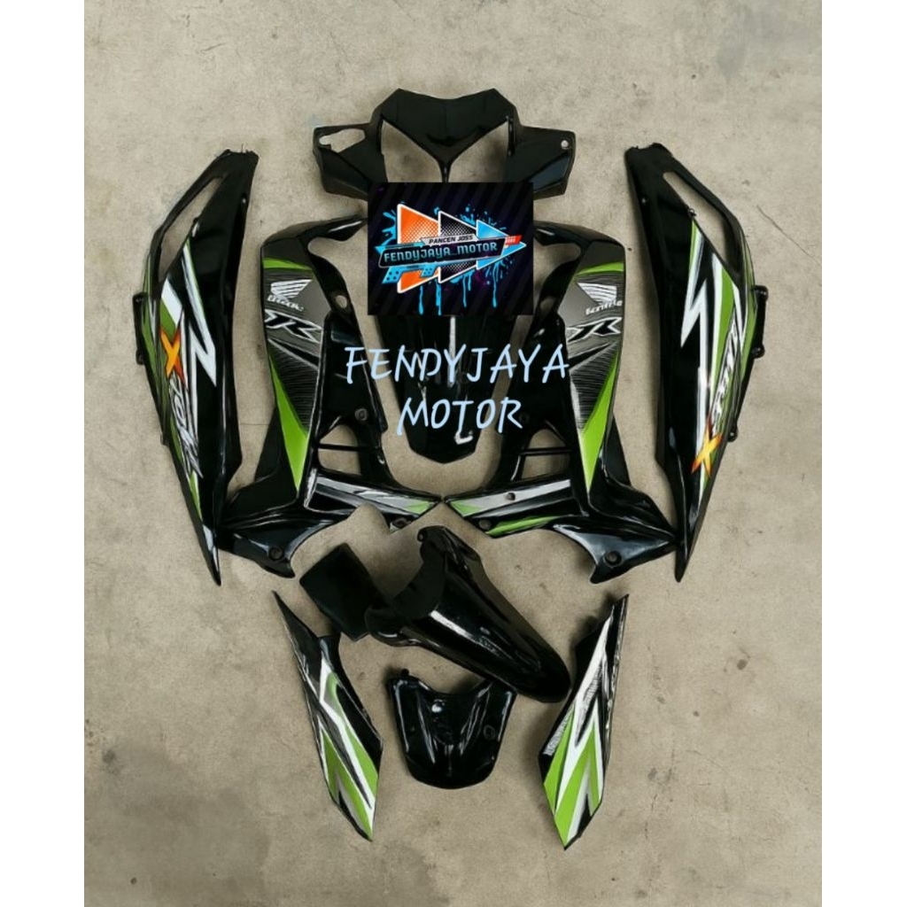 cover body Honda supra x 125 new Batman hitam body fullset Supra x batman body fullset Honda Supra x