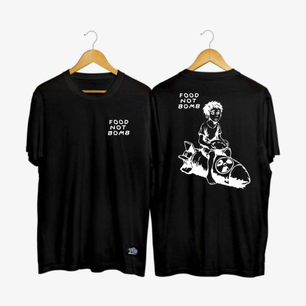 BAJU KAOS FOOD NOT BOMB