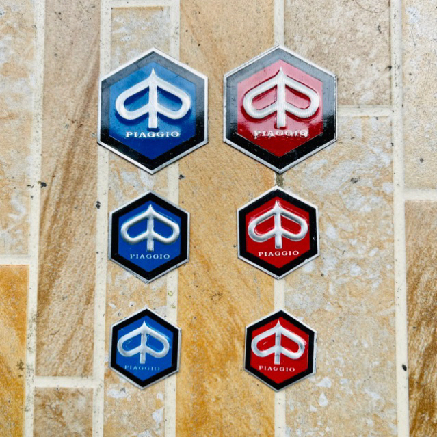 emblem dasi emblem dada emblem stang emblem hidung logo cung vespa super sprint ps ps strada sera