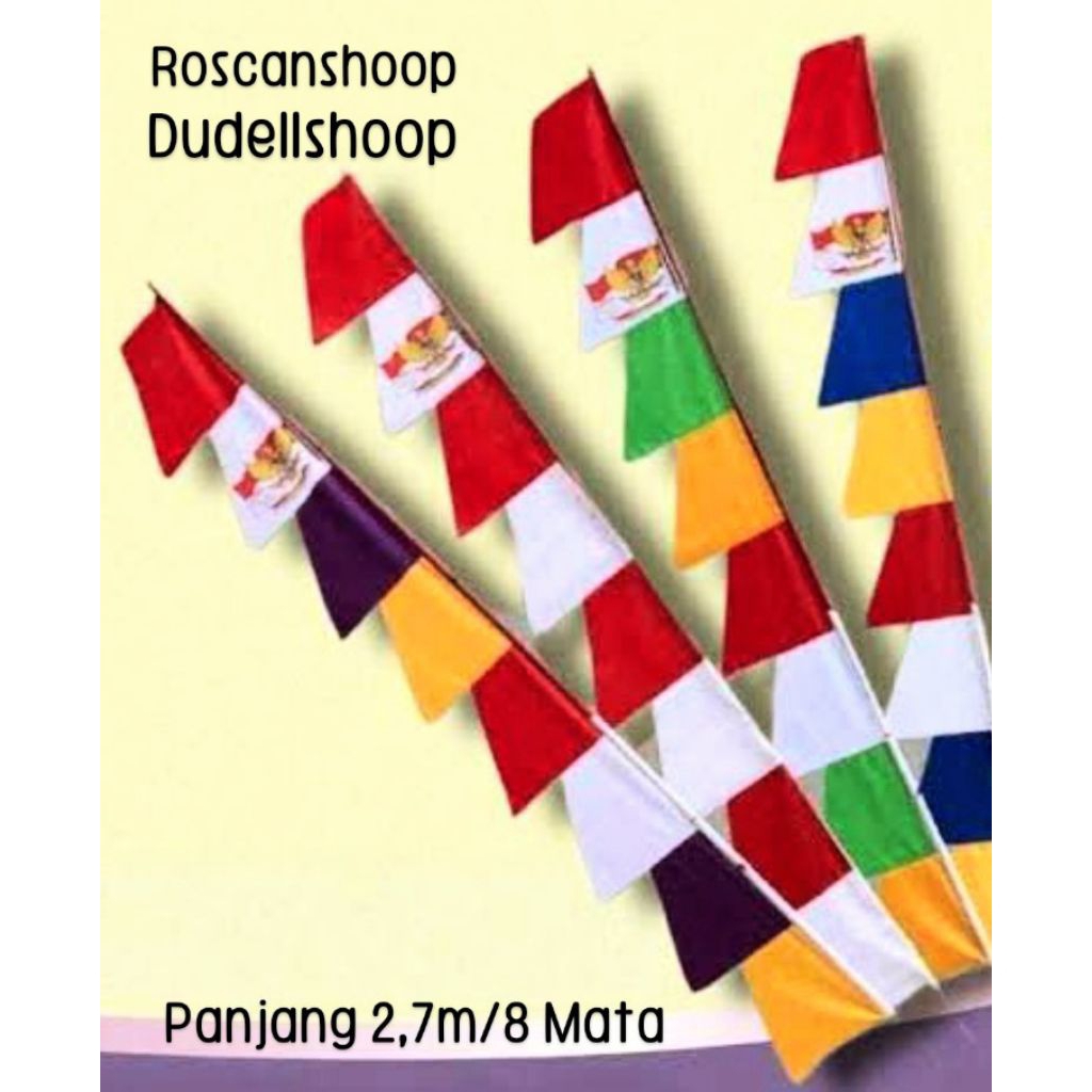 Bendera umbul umbul 2 pcs