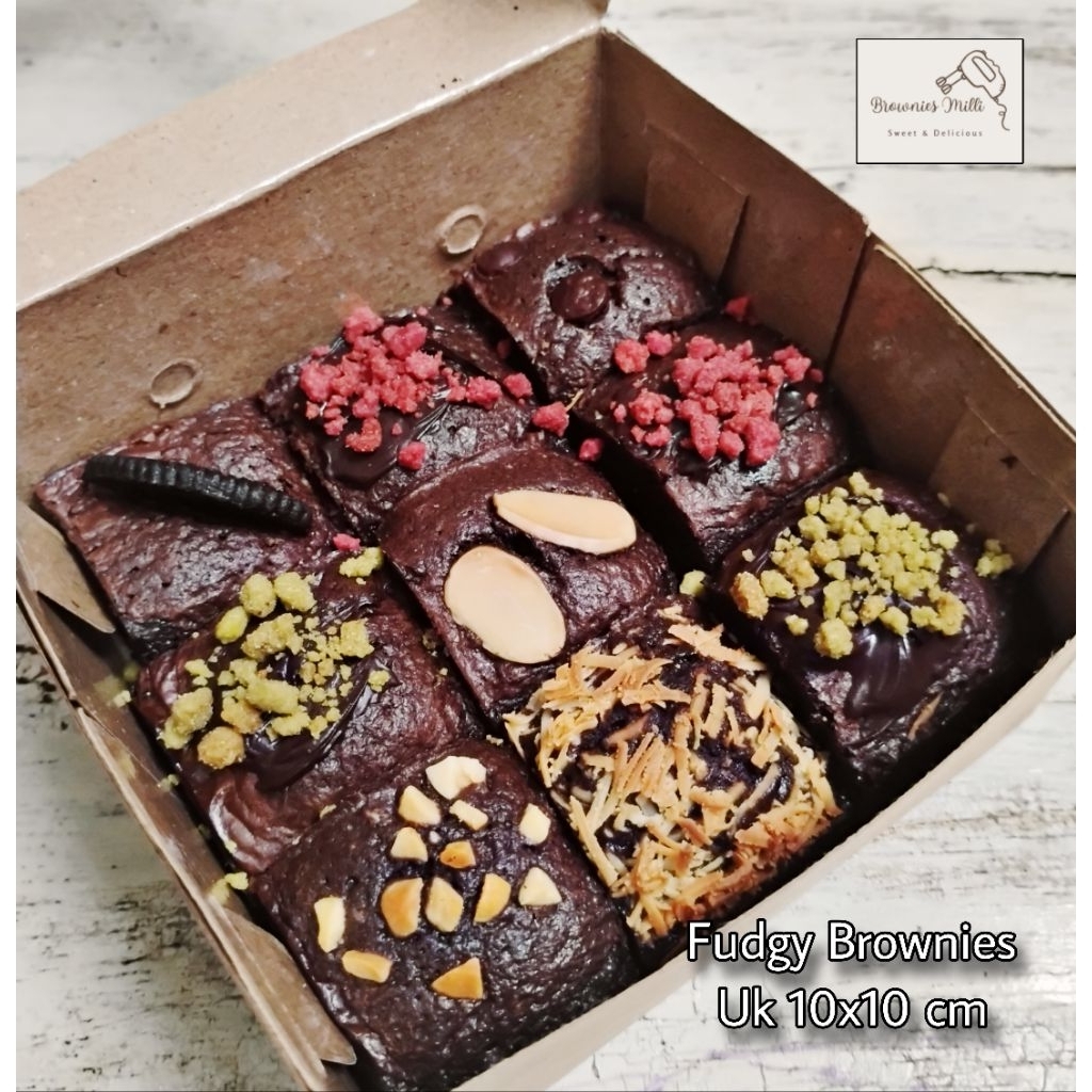 

Brownies Fudgy Sekat Ukuran 10x10