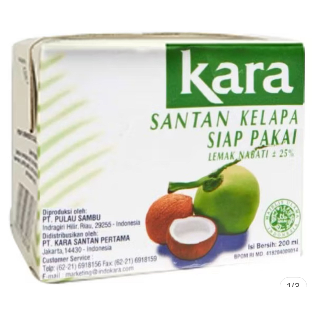 

Santan Kelapa Kara Kotak 200 ml