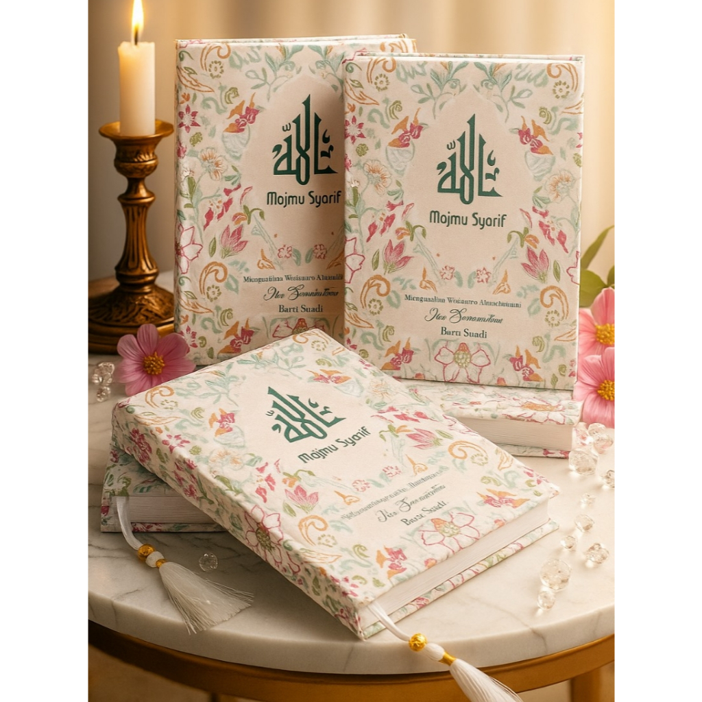 Majmu Syarif Hardcover 484 Halaman / Custom desain / Souvenir pengajian Majmu syarif