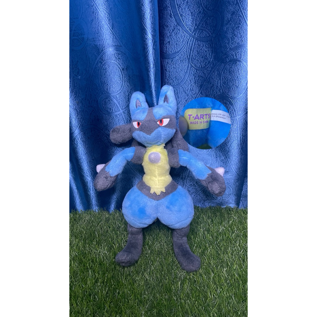 pokemon lucario original t-arts mata keras