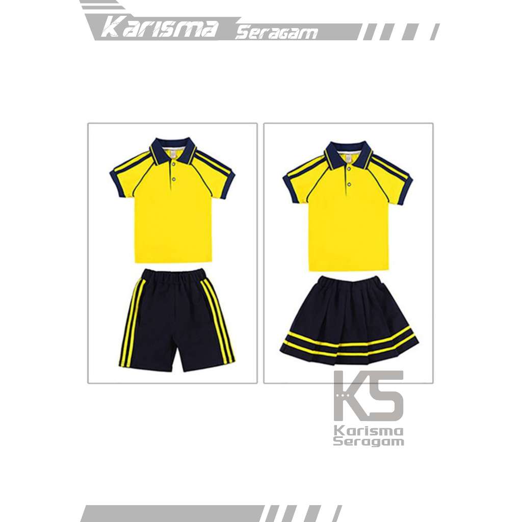 Kaos Olahraga Anak TK PAUD Korea Style - Gemas & Aktif porty Korea Kids: Kaos Olahraga TK PAUD Desai