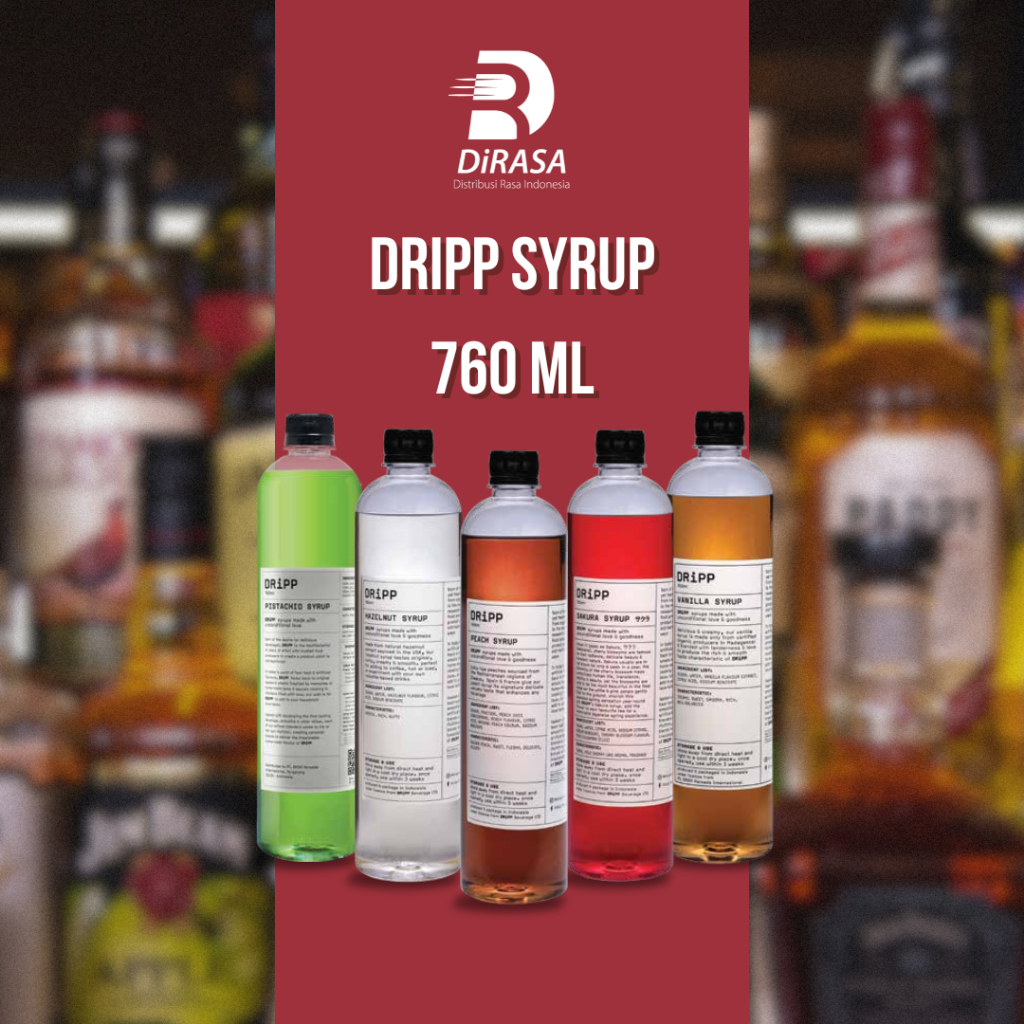 

DRiPP Sirup/Syrup Minuman semua rasa/All variant 760 ML Bisnis HORECA/Barista/Bartender