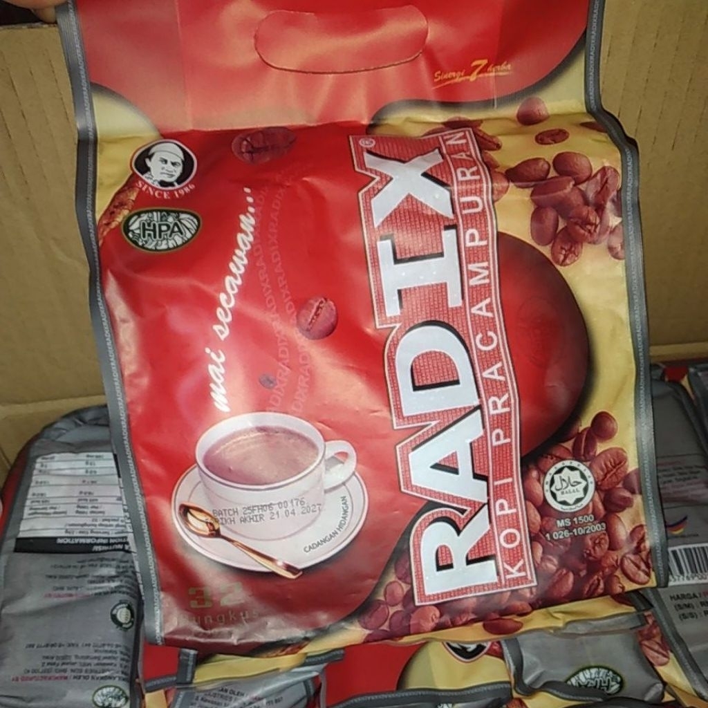 

Kopi Radix Jumbo HPA 12bungkus 1kotak