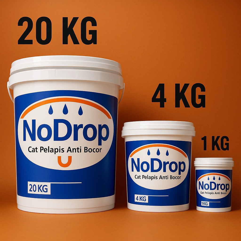 Nodrop cat pelapis anti bocor warna putih 009