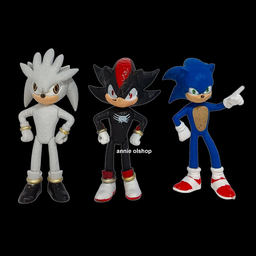 Figure sonic The hedgehog Topper Cake mainan