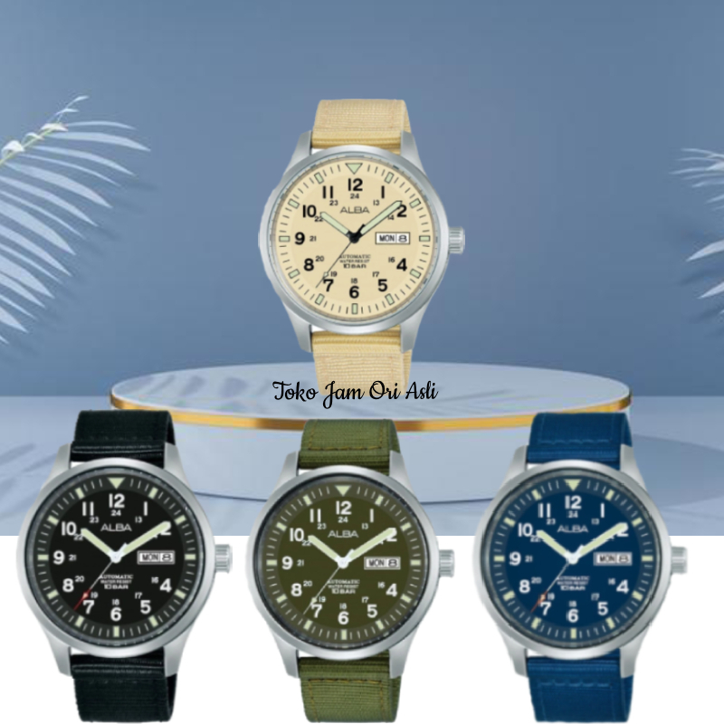 Promo original Jam Tangan Pria Alba AL4217X1 AL4219X1 AL4221X1 AL4223X1 Automatic Garansi Resmi 1 Ta