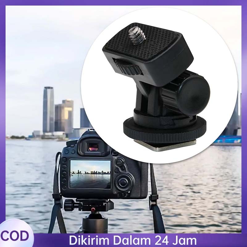 Rotasi 1/4 Tripod Kamera Hot Shoe Baut Quick Release Tripod Kamera Hot Shoe Baut Bisa 360 Derajat Ba