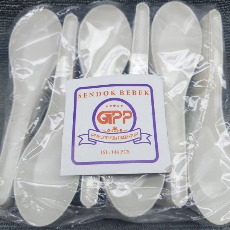 SENDOK MAKAN/SENDOK BEBEK PLASTIK BIASA(1BKS)