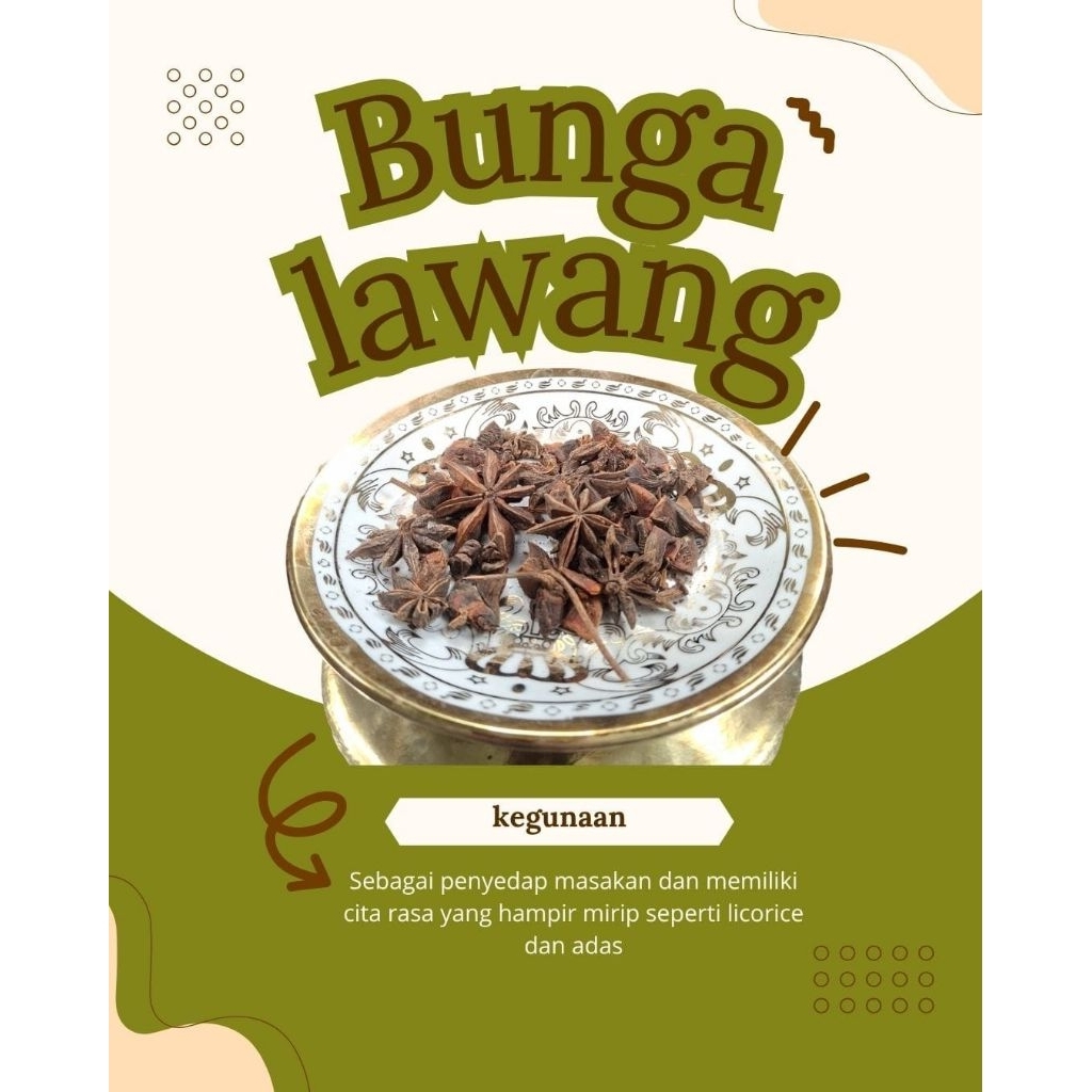 

PEKAK/BUNGA LAWANG | Kualitas 100% Asli | Kemasan 1kg | Halal Premium |