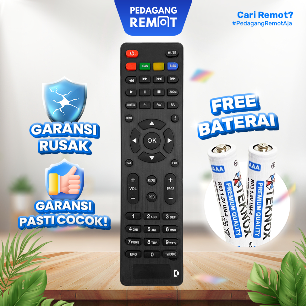Remot Remote Receiver Parabola NEX Parabola Merah Liga 1 Dangdut