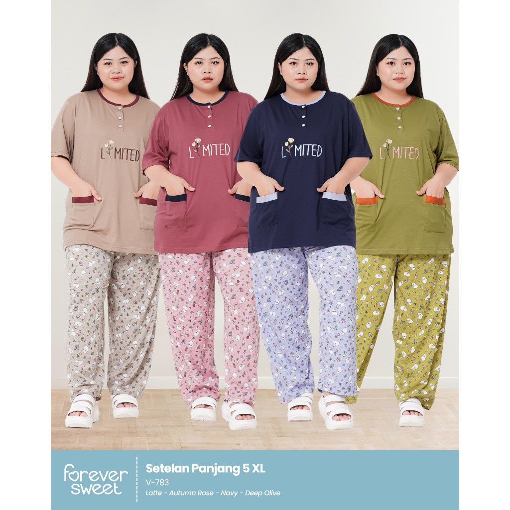 Termurah Baby Doll/ Setelan Jumbo Pendek - Panjang (5Xl ) Forever