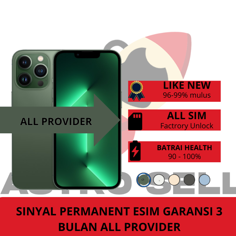 iPhone 13Promax 128GB 256GB Second Like New Factory Unlock Fullset Bergaransi No Minus Support 5G