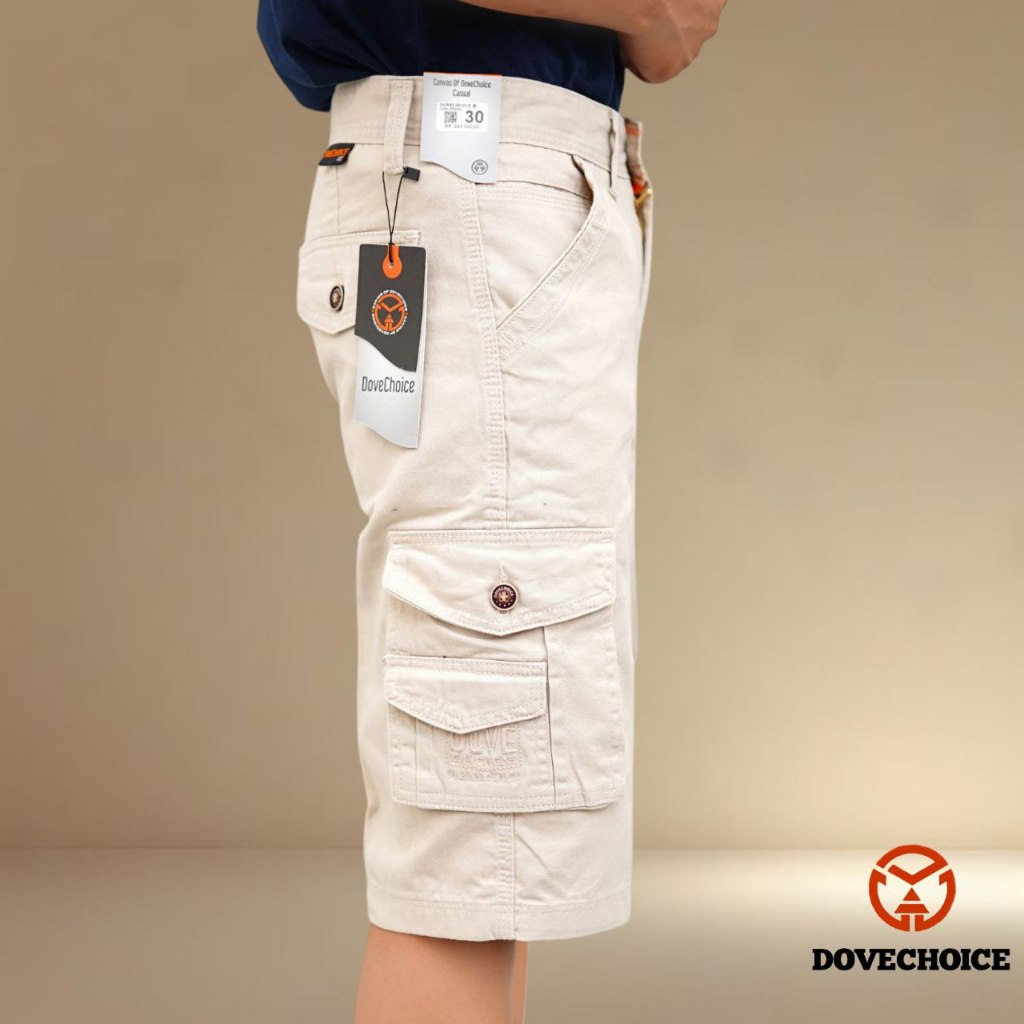 CELANA CARGO PDL PENDEK|CELANA GUNUNG BAWAH LUTUT KANVAS TEBAL DOVE CHOICE