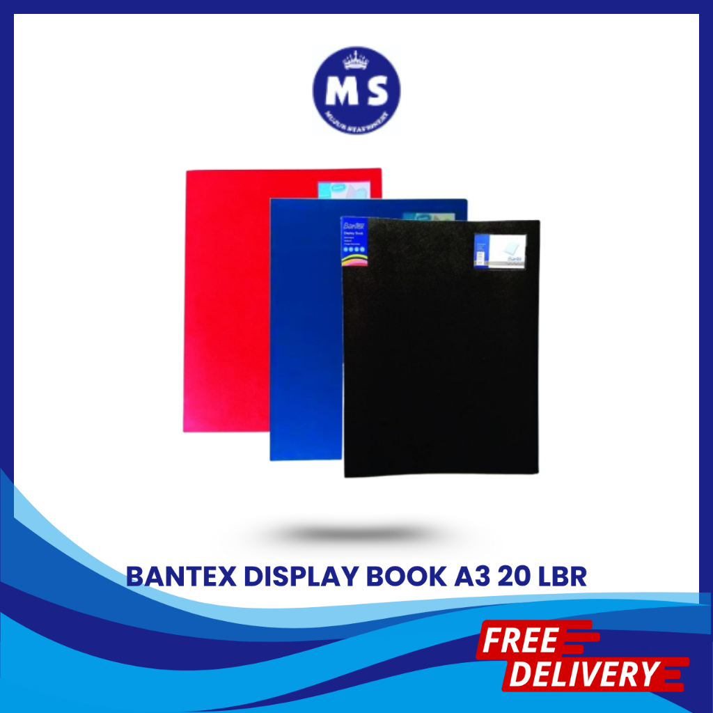 

BANTEX DISPLAY BOOK / CLEAR HOLDER A3 POTRAIT 3163