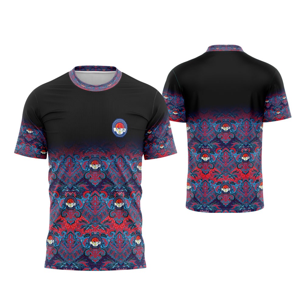 Kaos Batik PPDI Kaos Atasan Pria Lengan Pendek Fullprinting
