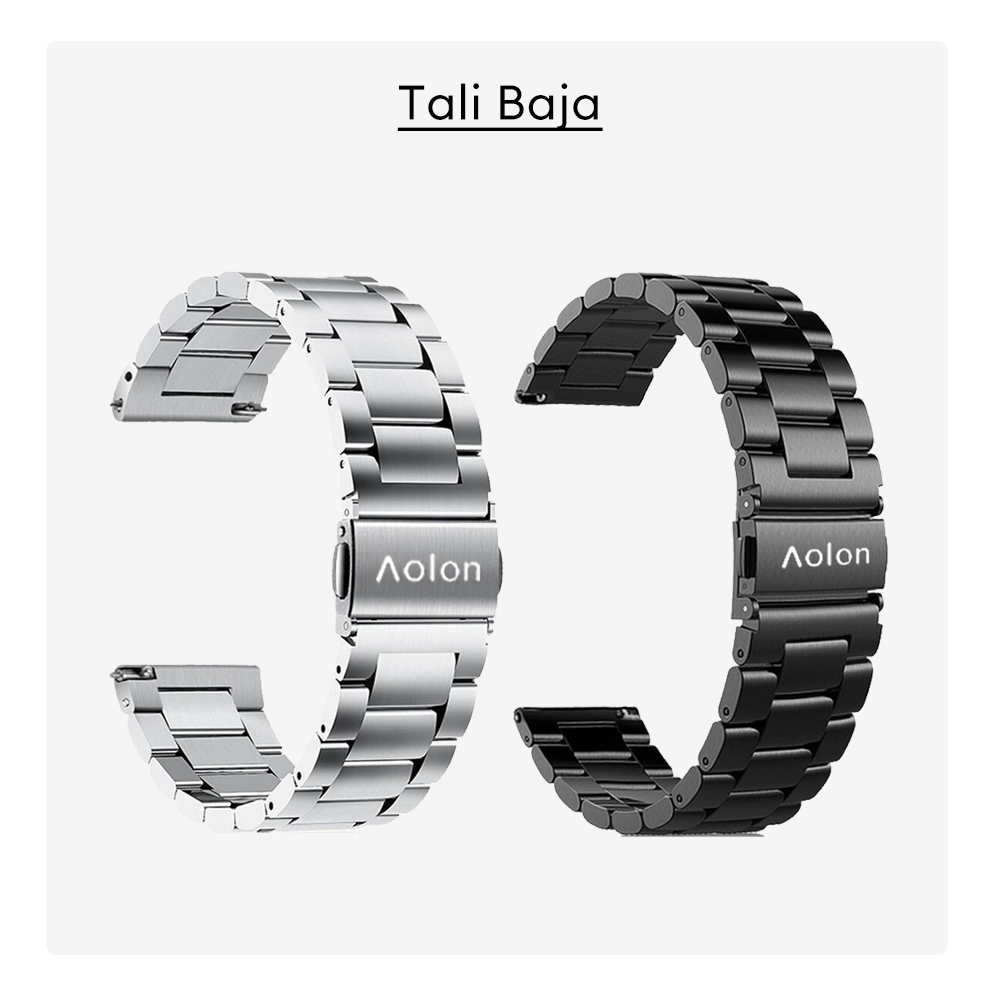 Terbaru Aolon 22Mm Original Smart Watch Stainless Steel Strap For Gt5 Pro Tetra S3 Tetra R4 Curve