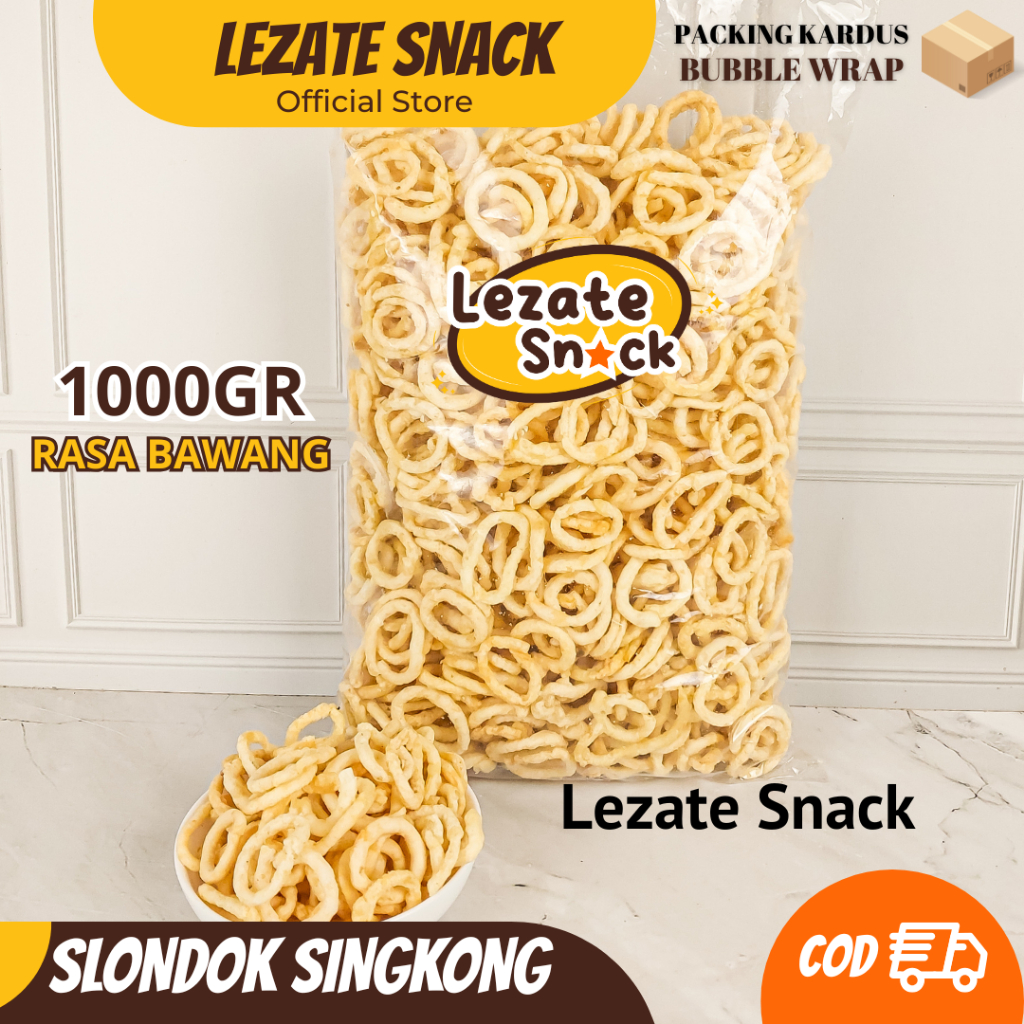 Slondok Bawang Jogja 1KG Kiloan Murah Renyah Enak / Slondok SIngkong Khas Magelang Lanting Kebumen R