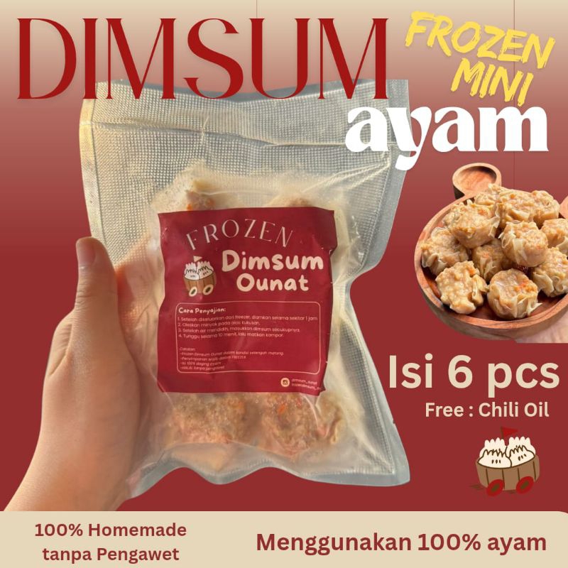

DIMSUM AYAM FROZEN | SIOMAY AYAM FROZEN | ISI 6 PCS | KHUSUS SAMEDAY YA