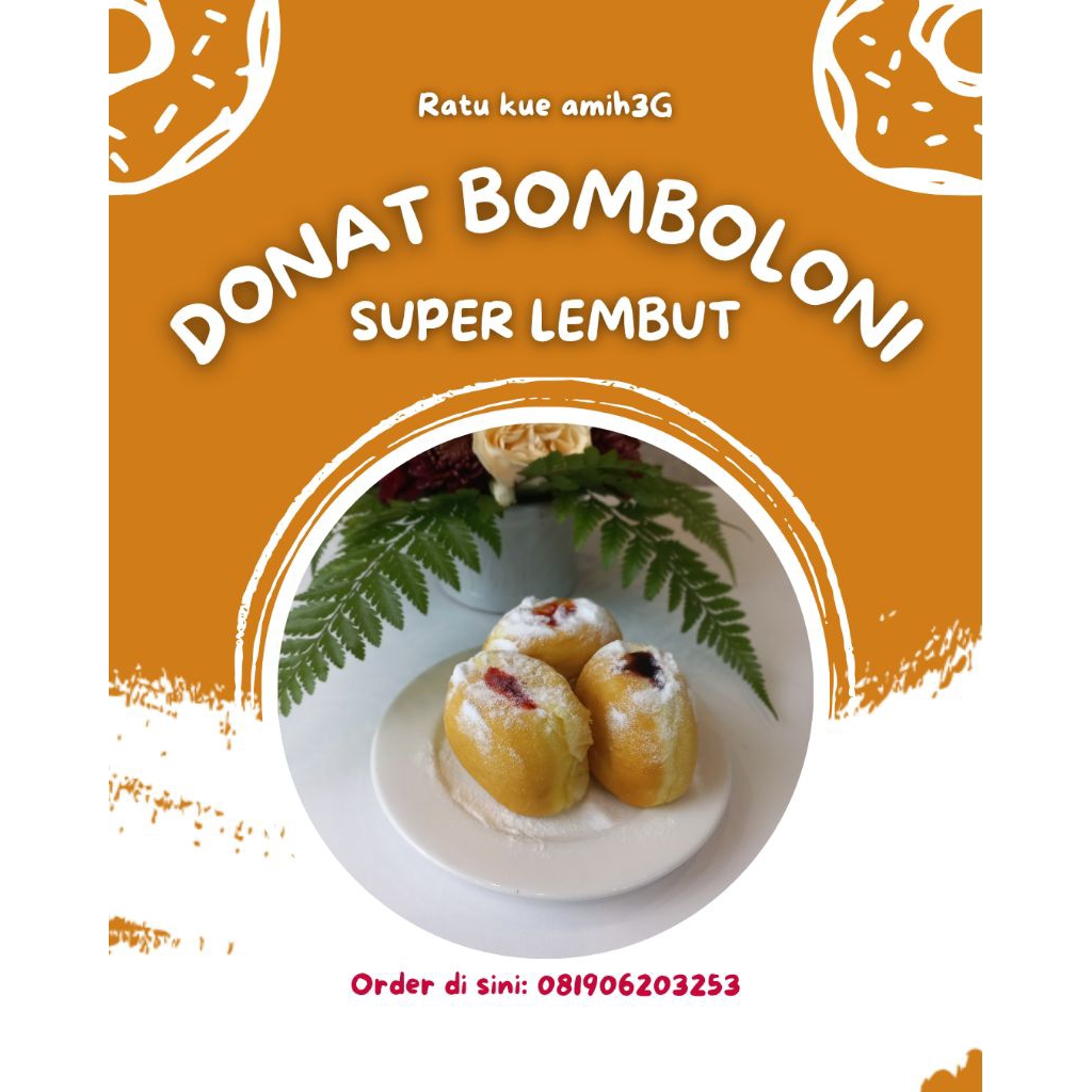 

donat bomboloni super lembut