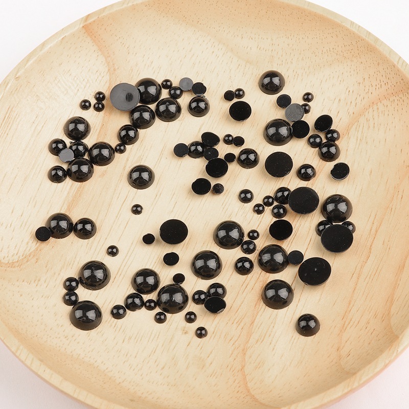 STUDIO RAJUT - (SEPASANG) MATA BONEKA AMIGURUMI TEMPEL BULAT