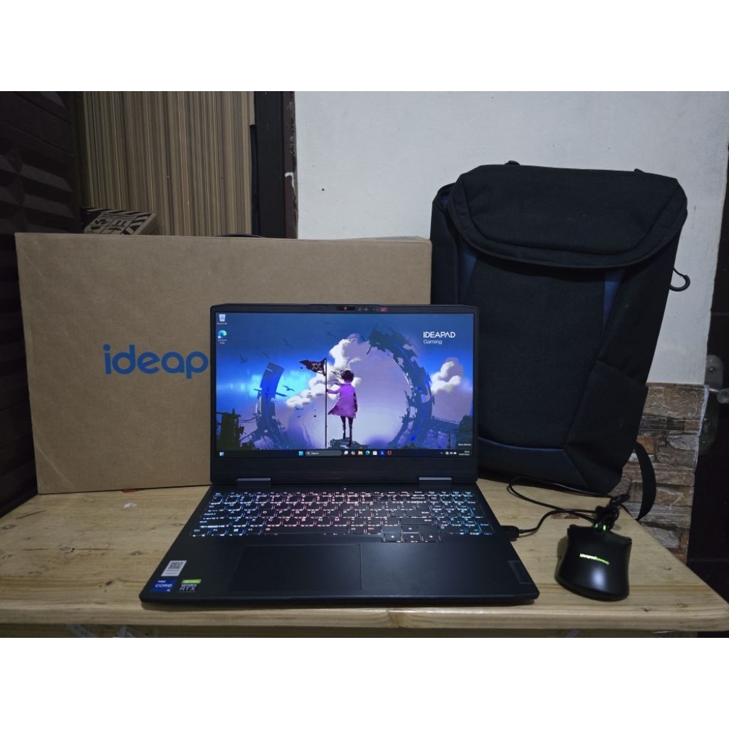 Lenovo ideapad gaming 3 165hz i5 12500H rtx3050 16gb mulus fullset