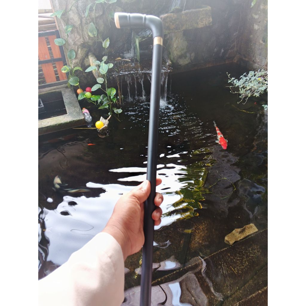 TONGKAT KAYU BERTUAH GALIH KELOR HITAM ISTIMEWA