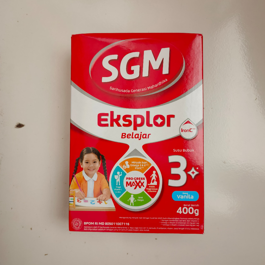 SUSU SGM EXSPLOR RASA VANILA DAN MADU 3+ 400 GRAM