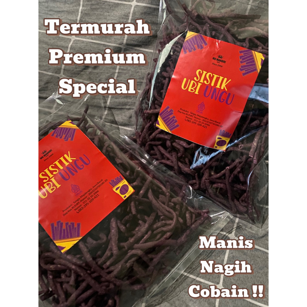 

Stik / Sistik Ubi Ungu 500gr by MD Mandiri (Tidak Berminyak dan Tidak Bikin Enek/Mual)