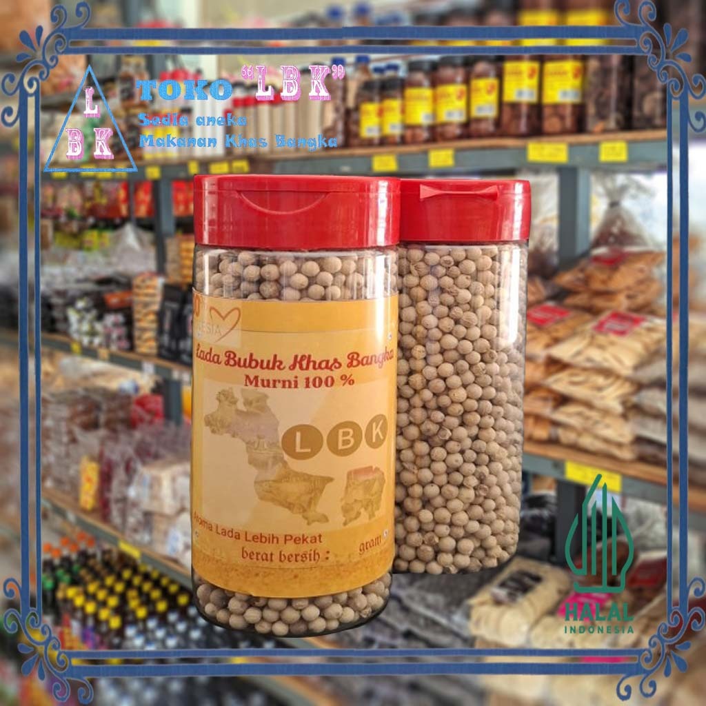 

Lada / Sahang / Merica / White Pepper Butiran 100% Asli Bangka 120gr