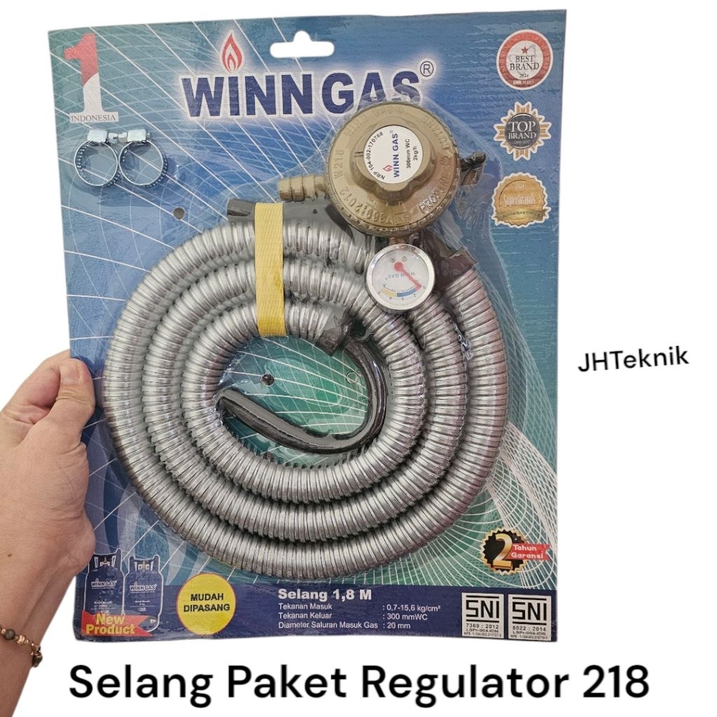 Selang Paket Regulator WINN GAS 218/Selang Lengkap Regulator WINN GAS 100% ORIGINAL