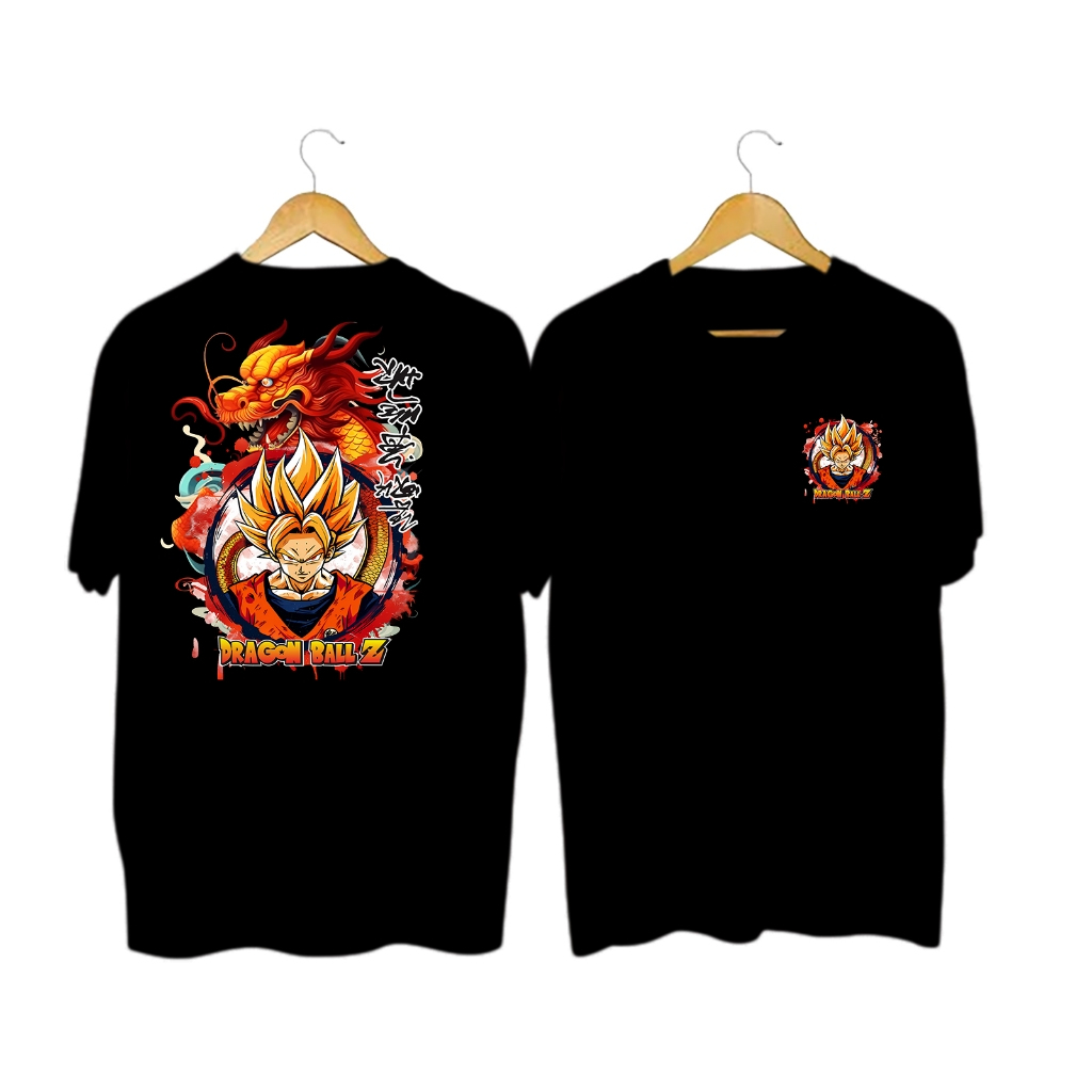 ATASAN KAOS OBLONG COWOK DEWASA LENGAN PENDEK MOTIF DRAGON BALL Z KEREN KEKINIAN UKURAN S-XXL-DTF-12